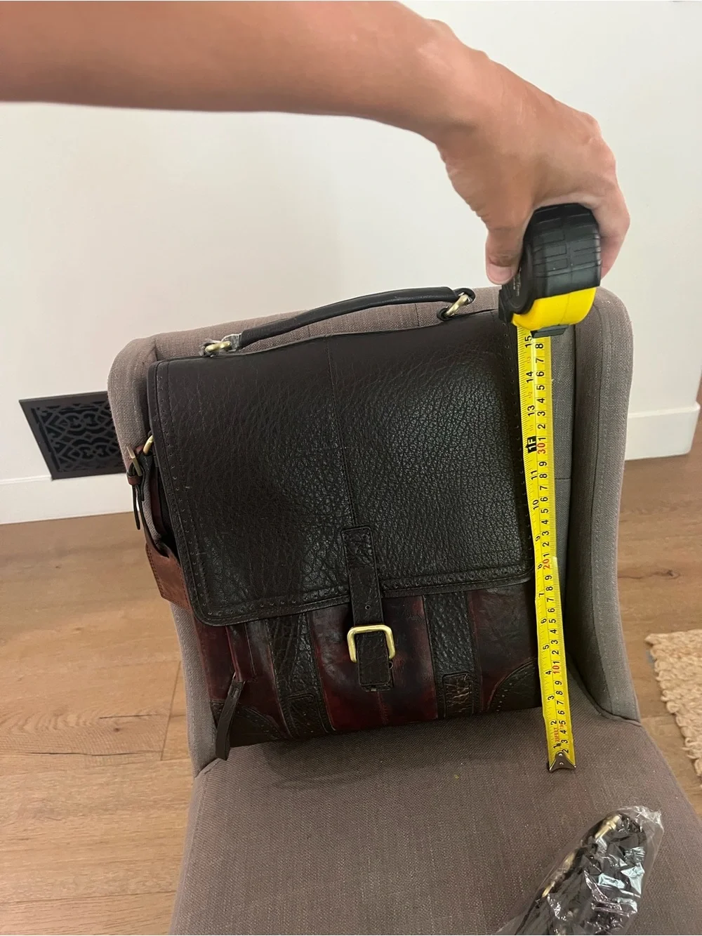 Brown Leather Wine Case/Tote